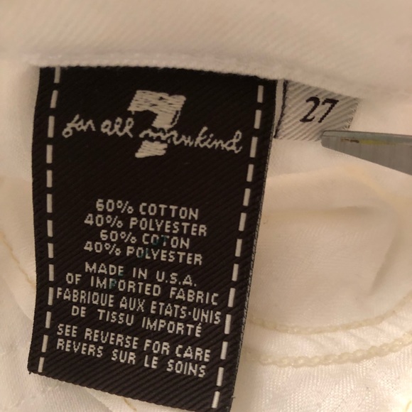 7 For All Mankind straight leg capris - Picture 6 of 6